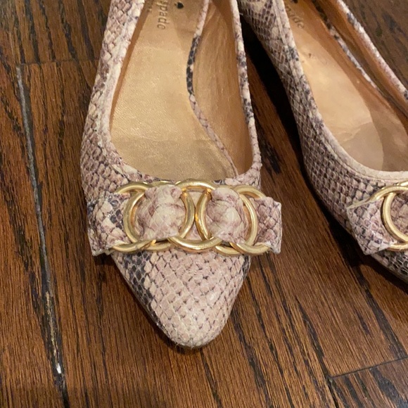 Kate Spade Snakeskin Flats - Picture 2 of 6